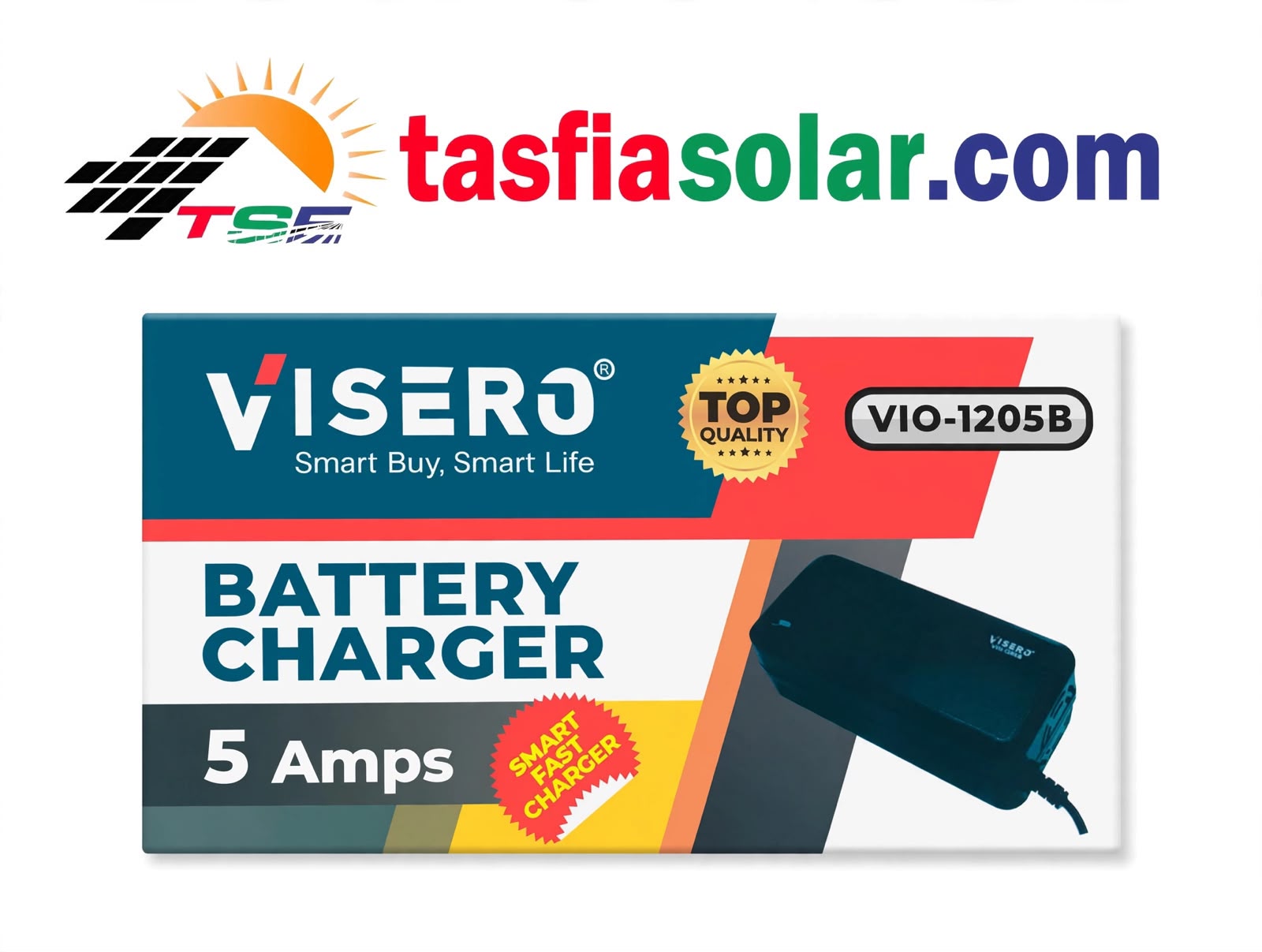 VISERO VIO-1205B 12V 5A Smart Fast Battery Charger